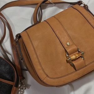 LIZ Claiborne cognac shoulder bag